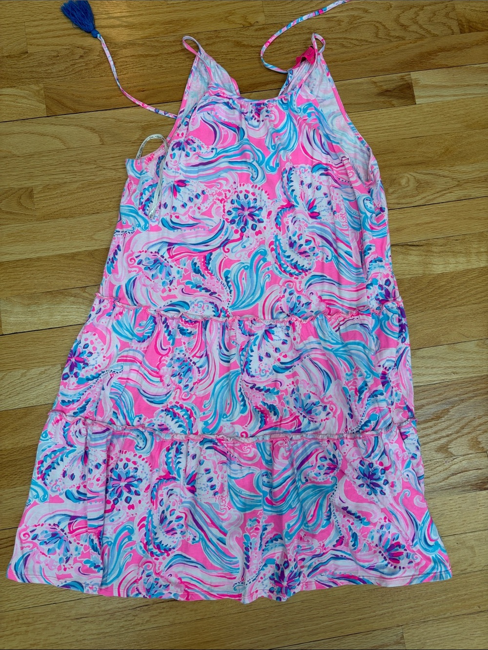 Lilly Pulitzer Pink, Turquoise & Purple Printed Sundress EUC size M